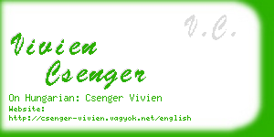 vivien csenger business card